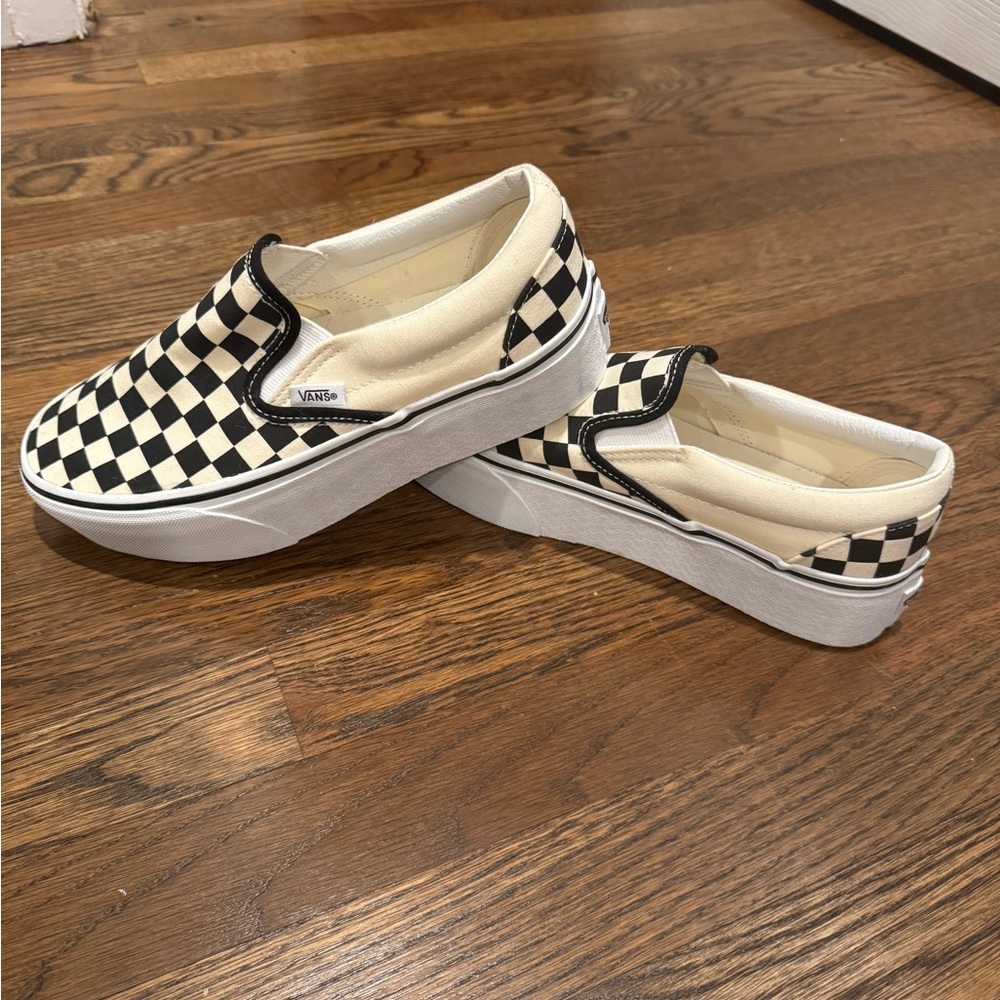 Classic Slip-On Checkerboard Stackform Shoe